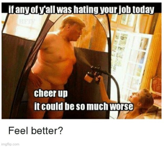 Trump tan | image tagged in trump tan | made w/ Imgflip meme maker