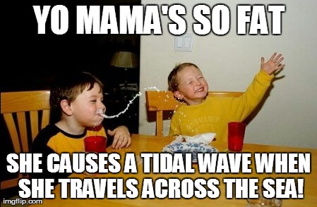 Yo Mamas So Fat Meme | YO MAMA'S SO FAT SHE CAUSES A TIDAL WAVE WHEN SHE TRAVELS ACROSS THE SEA! | image tagged in memes,yo mamas so fat | made w/ Imgflip meme maker