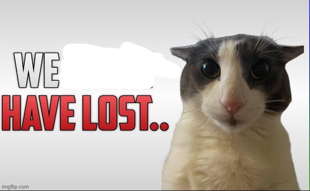 We might have Lost.. | image tagged in we might have lost | made w/ Imgflip meme maker