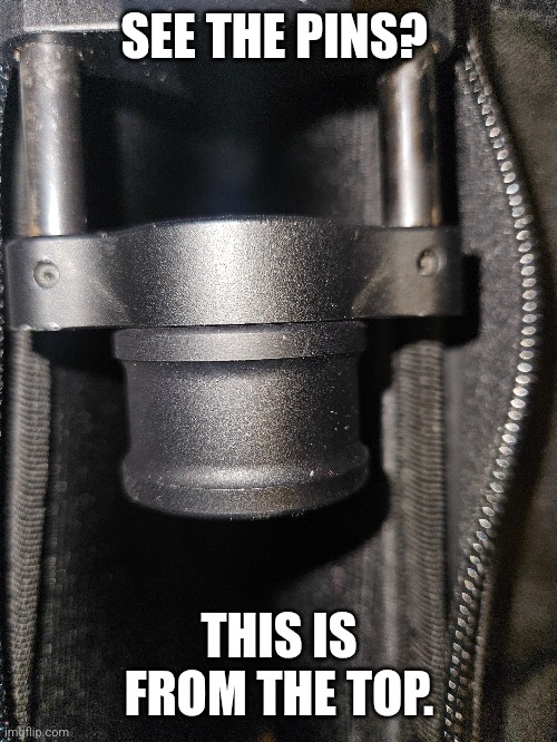 SEE THE PINS? THIS IS FROM THE TOP. | made w/ Imgflip meme maker