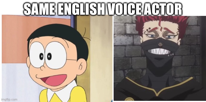 SAME ENGLISH VOICE ACTOR | made w/ Imgflip meme maker