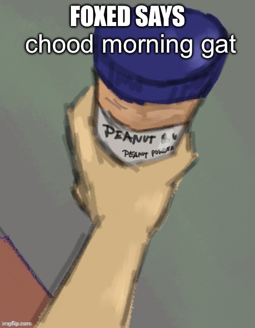 new temp | chood morning gat | image tagged in foxed temp thanks disco | made w/ Imgflip meme maker