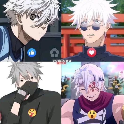 gojo faces Blank Meme Template