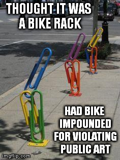 Misunderstood bike rack - Meme by bryanlobo :) Memedroid