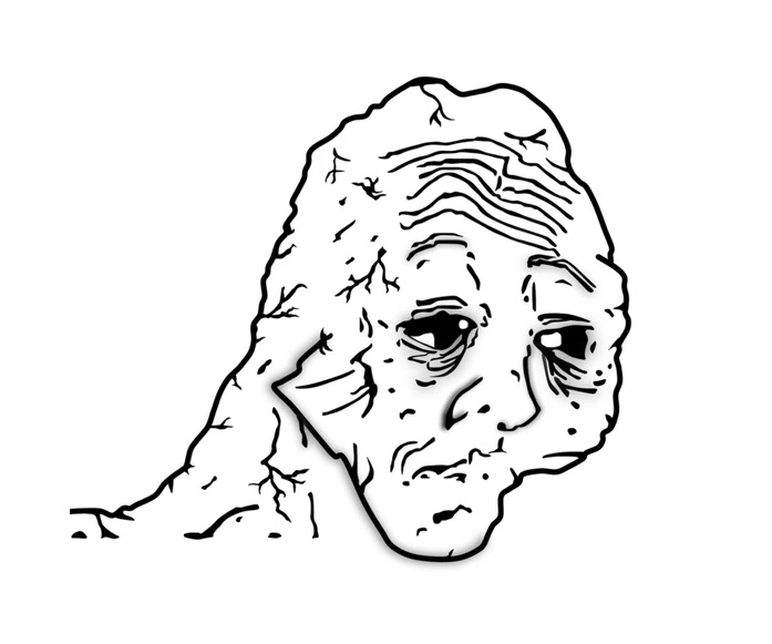 wojak tired Blank Meme Template