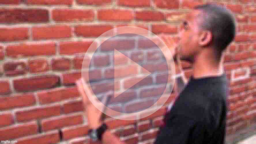 Me Explaining How My GIF Players Broken | image tagged in talking to wall | made w/ Imgflip meme maker