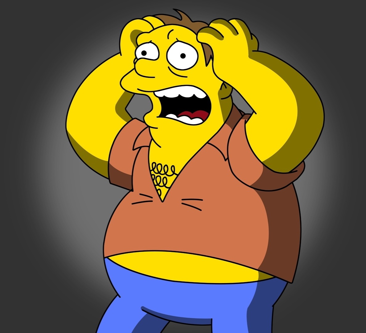 Scared Barney Blank Meme Template