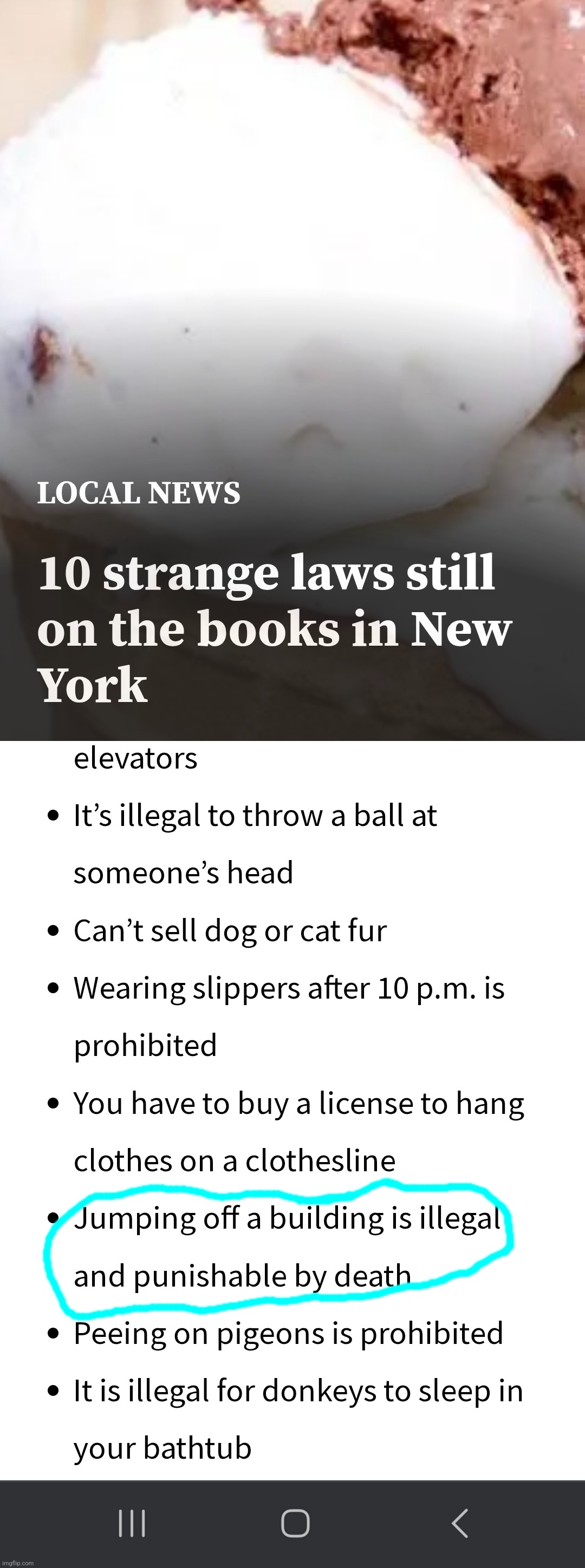 Real clever there, NY | made w/ Imgflip meme maker
