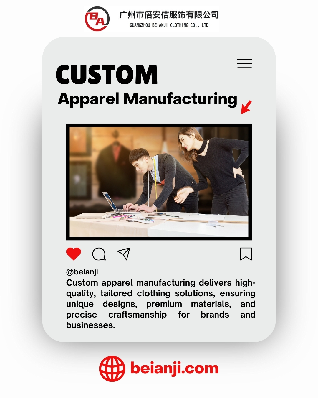 Custom Apparel Manufacturing Blank Meme Template