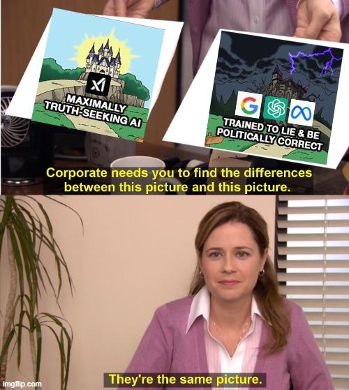 #AI #politics | image tagged in memes,they're the same picture | made w/ Imgflip meme maker