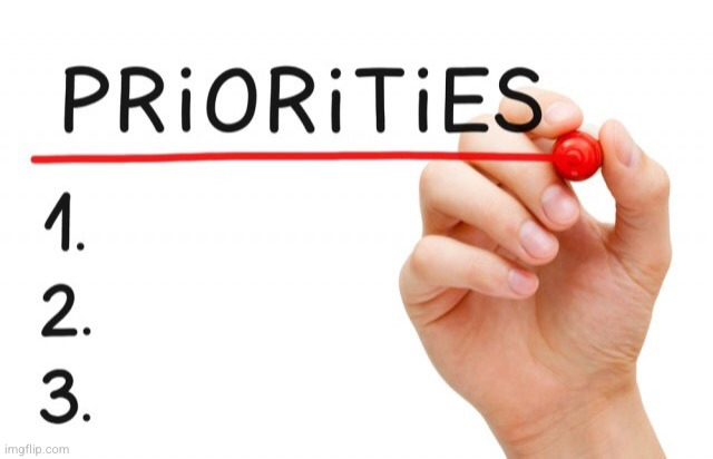 Priority list | image tagged in priority list | made w/ Imgflip meme maker