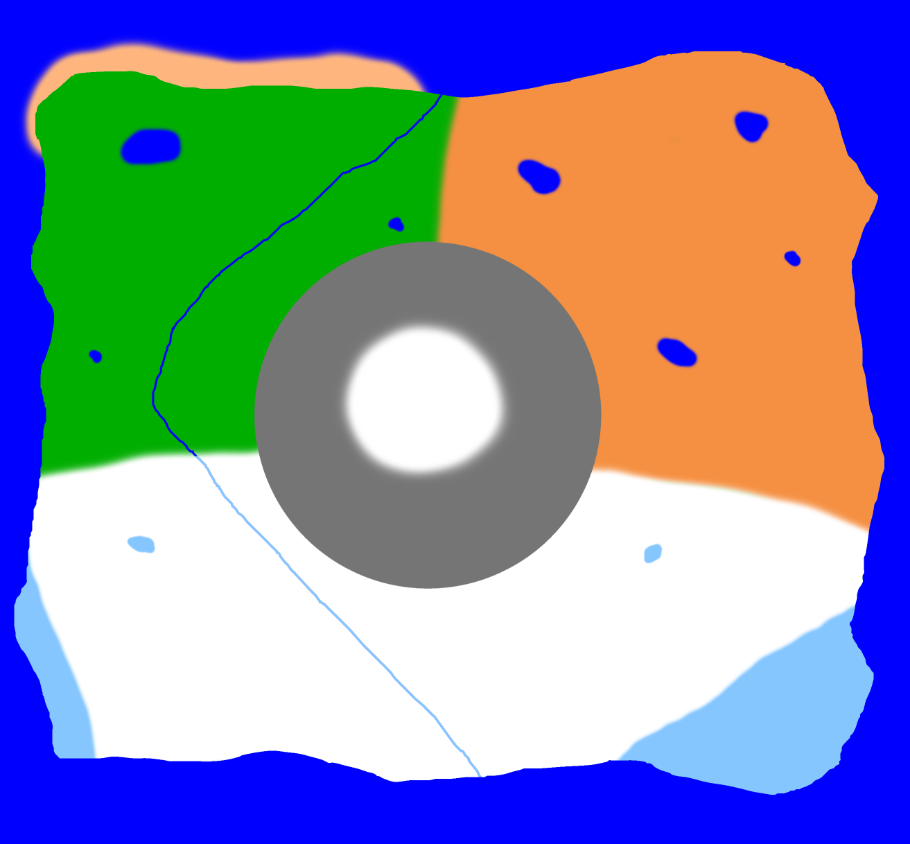 Map of Isla Phanero Blank Meme Template
