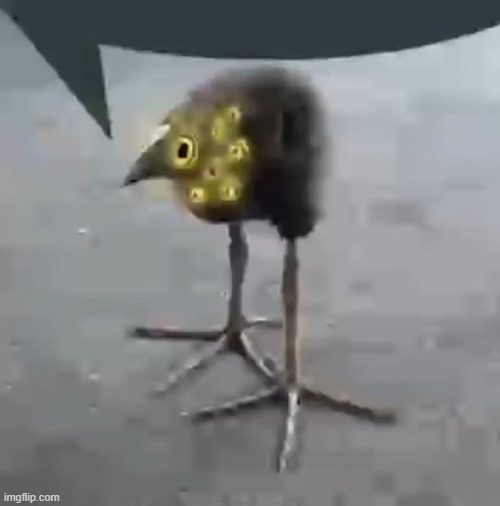 Then, in the middle of all the chaotic cries, someone shouted | image tagged in lobotomy corporation bird | made w/ Imgflip meme maker