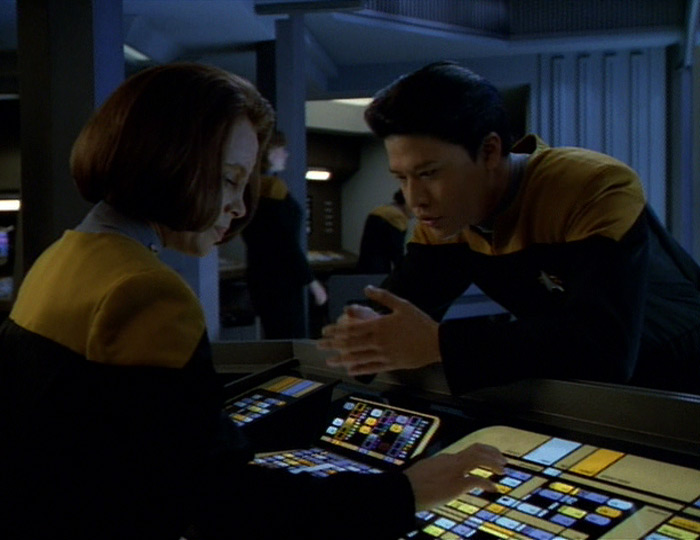 B'elanna Torres and Ensign Kim Blank Meme Template