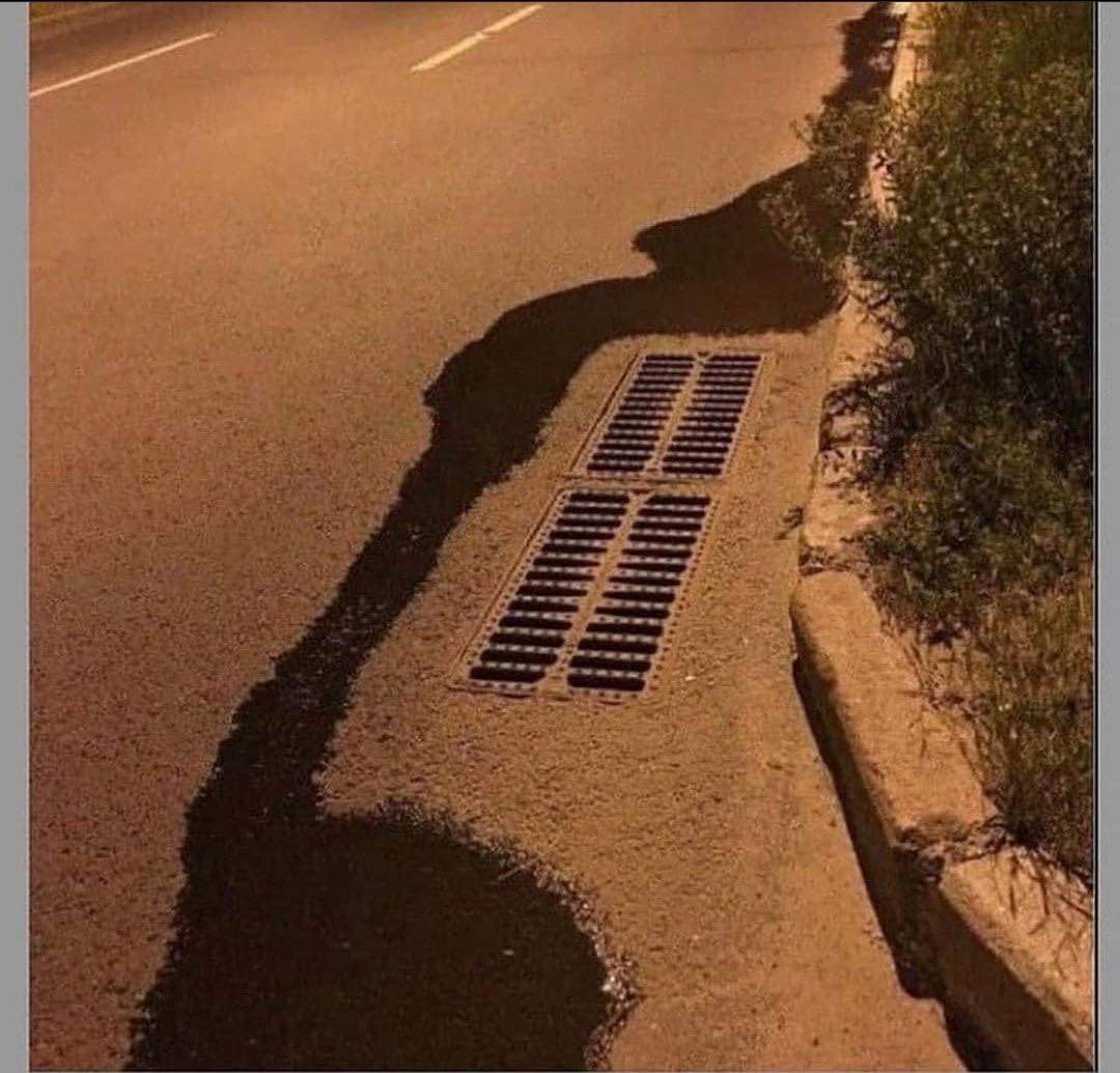 Water skipping the drainage Blank Meme Template