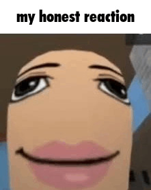 my honest reaction roblox meme Blank Meme Template