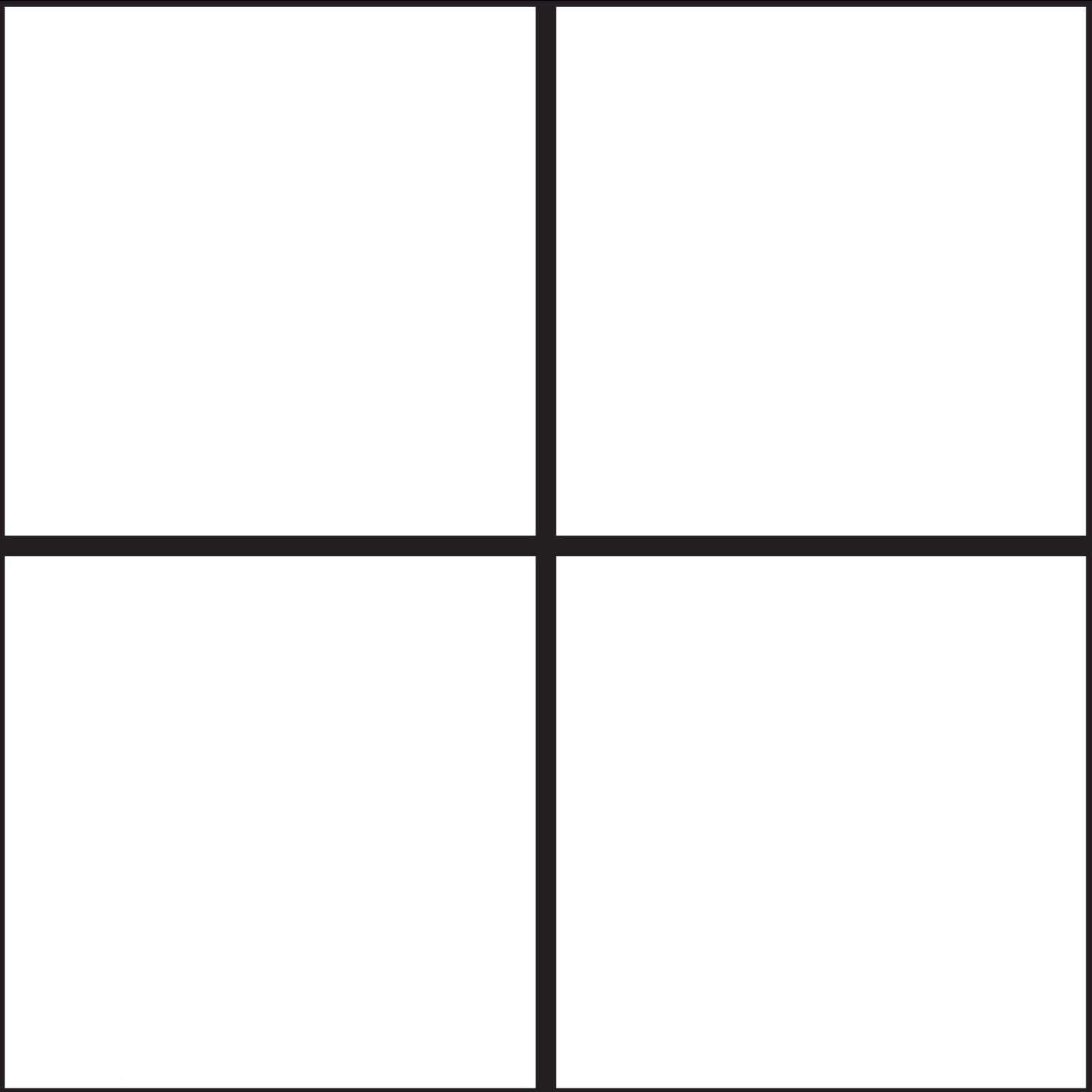 4 corners Blank Meme Template