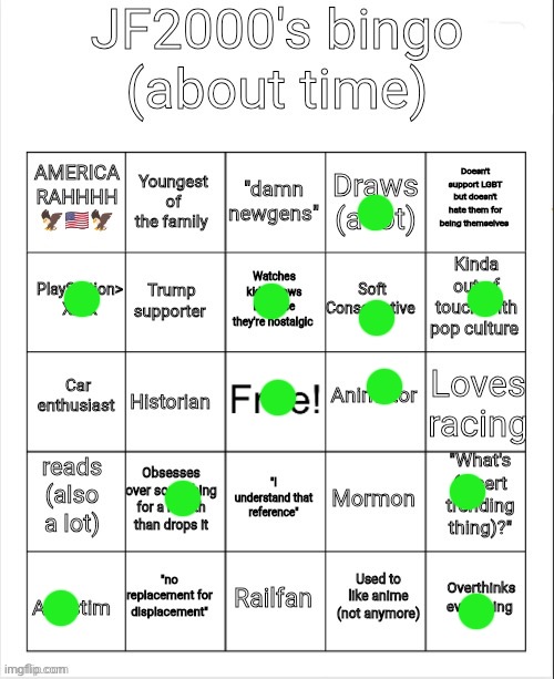 Jf2000's bingo | image tagged in jf2000's bingo | made w/ Imgflip meme maker