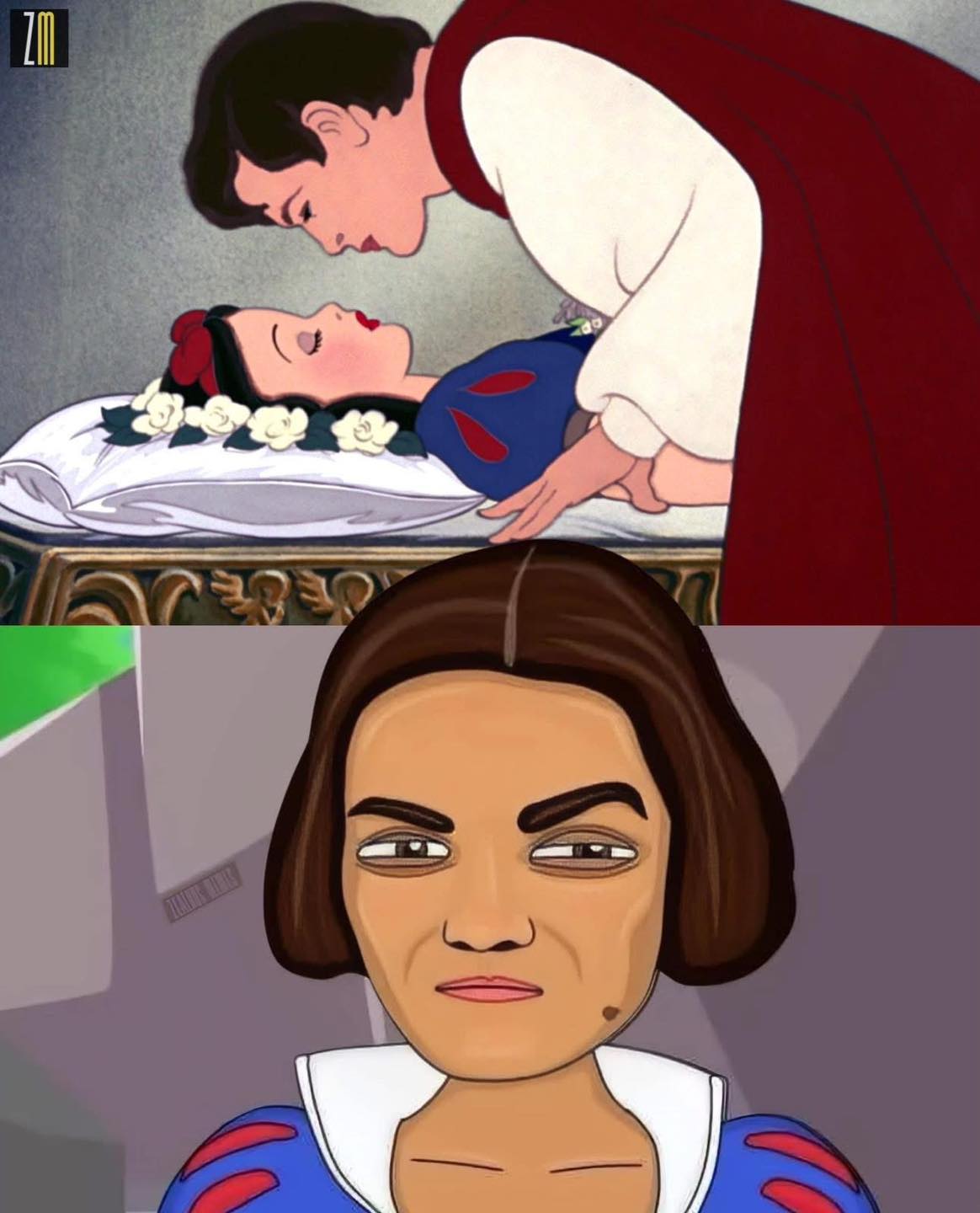 Snow White Rachel Zegler Blank Meme Template