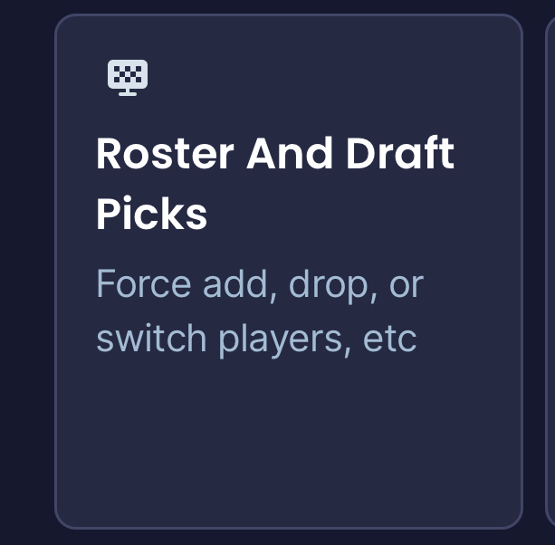 Roster menu Blank Meme Template