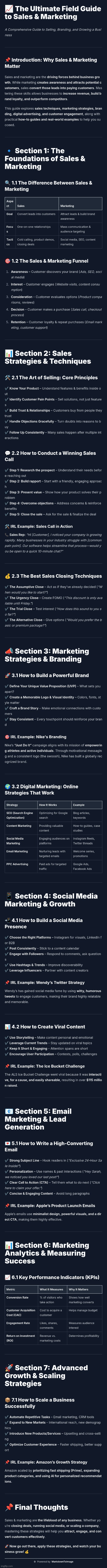 Sales & Marketing (Field-Guide) :> | image tagged in simothefinlandized,sales,marketing,infographic,tutorial | made w/ Imgflip meme maker