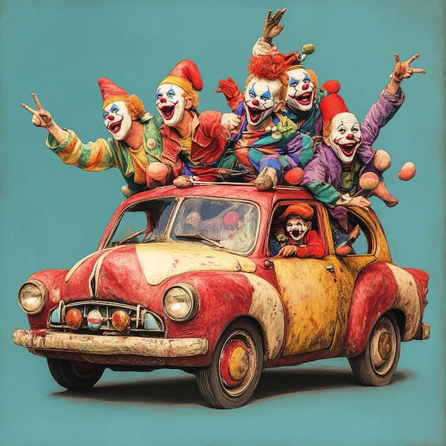 Clown car Blank Meme Template