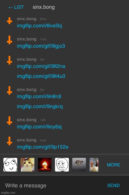 SHUT UP NOBODY IS CLICKING YOUR LINKS | made w/ Imgflip meme maker