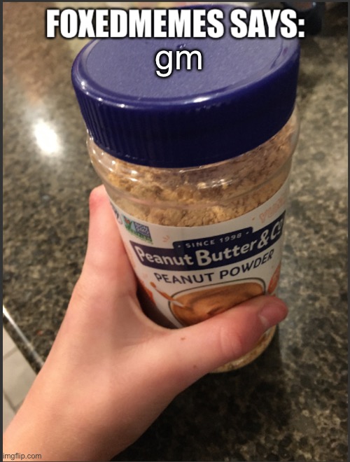 foxedmemes template | gm | image tagged in foxedmemes template is back | made w/ Imgflip meme maker