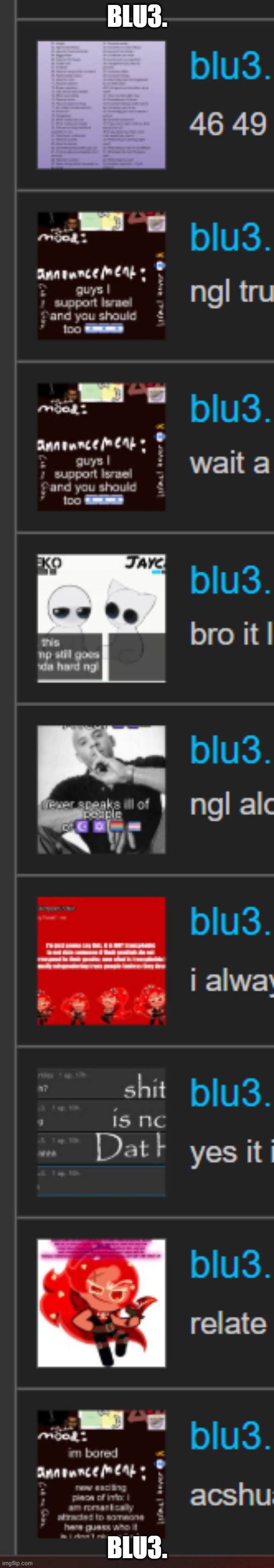 BLU3. BLU3. | made w/ Imgflip meme maker