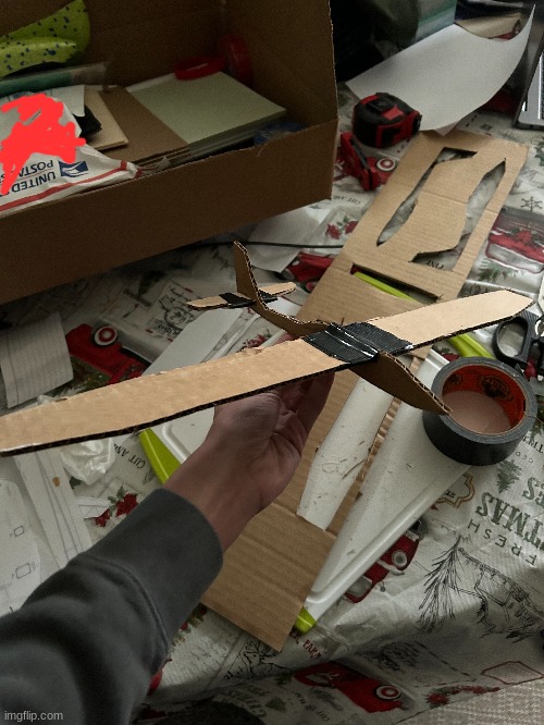 cardboard plane thing that cant fly | made w/ Imgflip meme maker