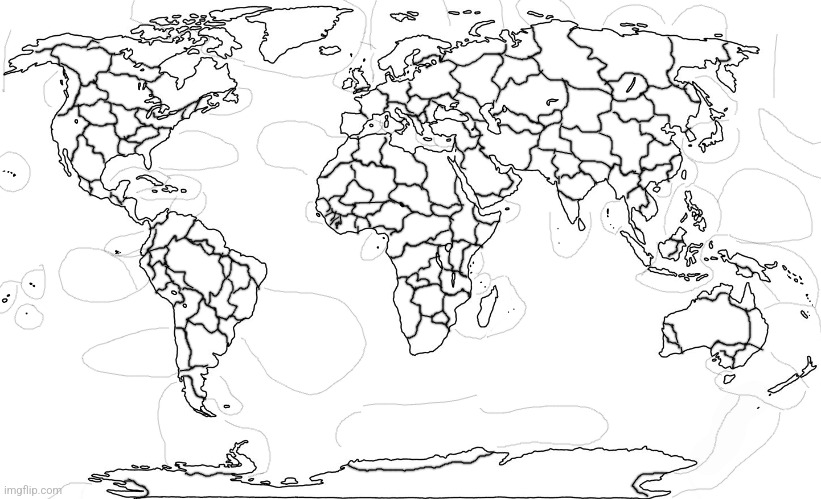 World Map Blank | image tagged in world map blank | made w/ Imgflip meme maker