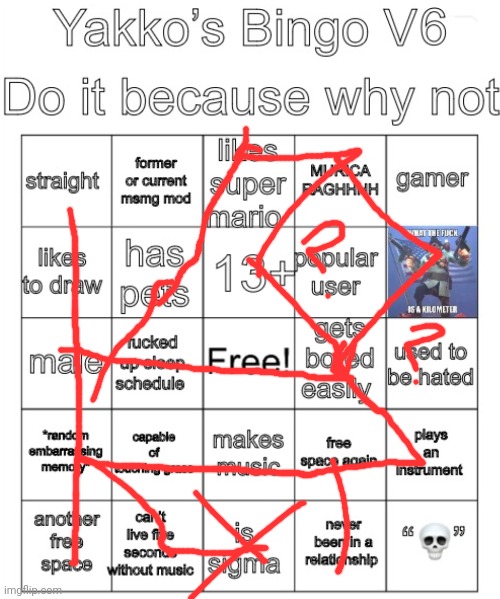 Yakko’s Bingo V6 | image tagged in yakko s bingo v6 | made w/ Imgflip meme maker