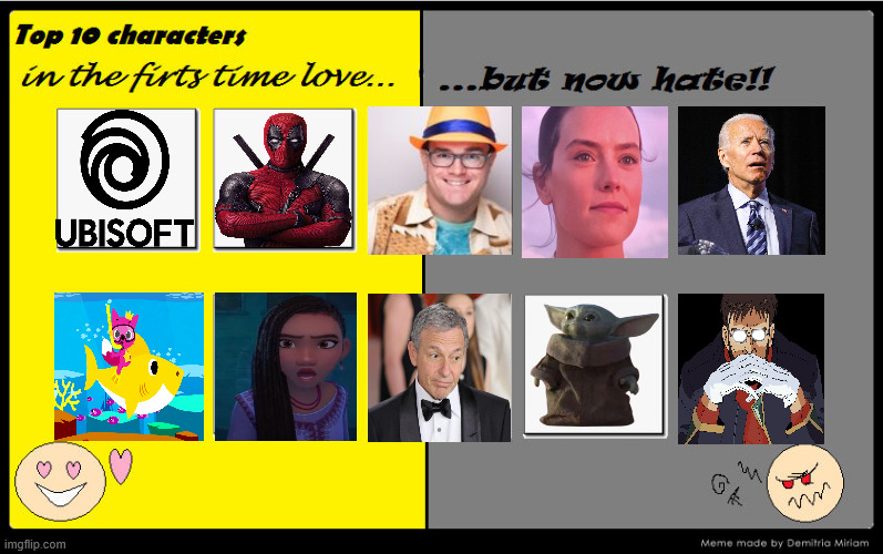 first time love but now hate Blank Meme Template