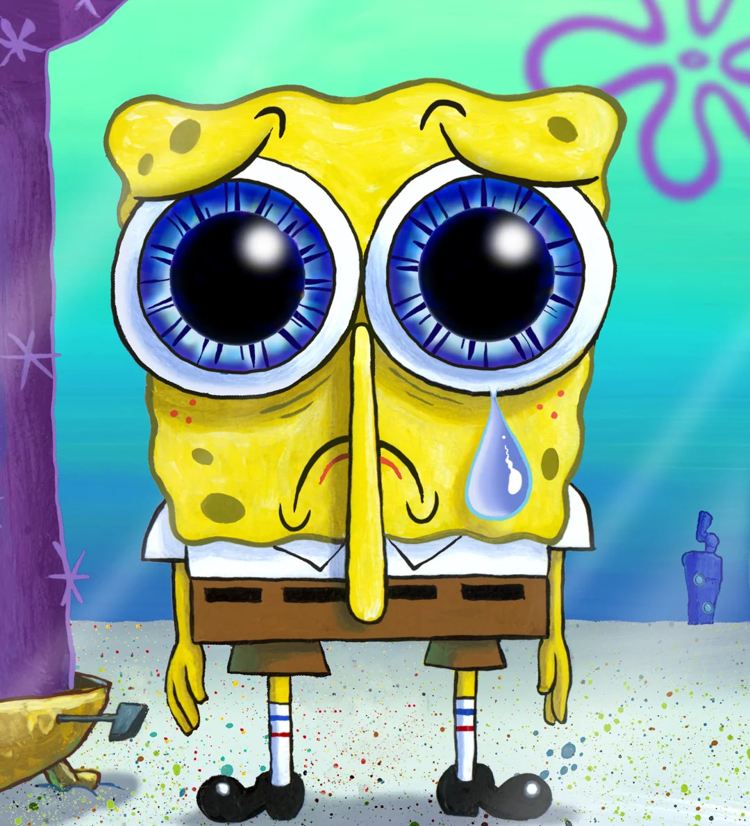 Sad Spongebob Blank Meme Template