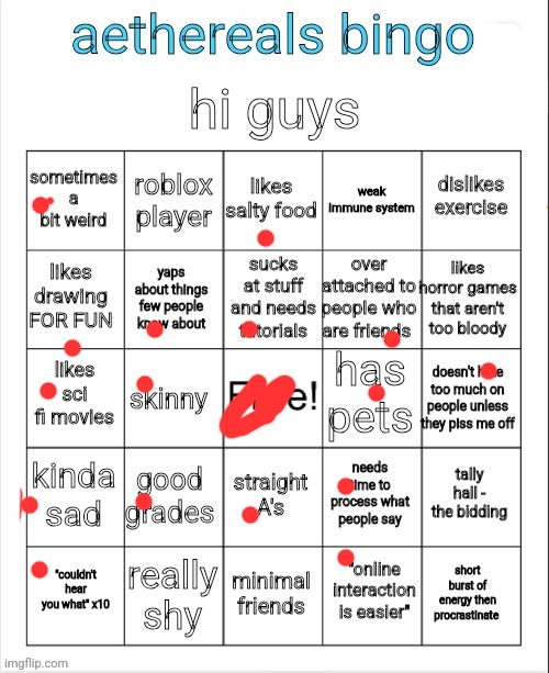 aethereals bingo | image tagged in aethereals bingo | made w/ Imgflip meme maker