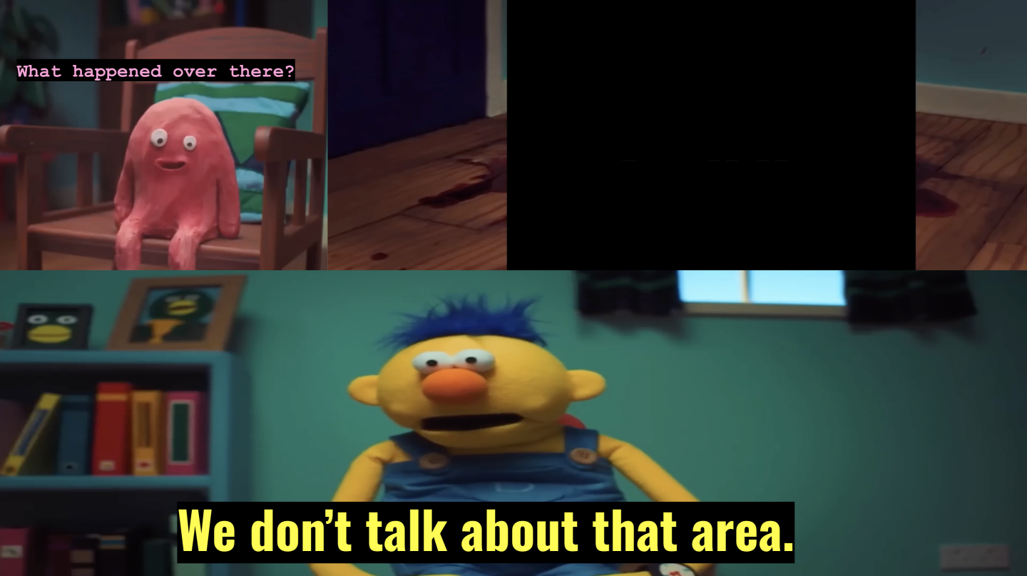 We don't talk about that area Blank Meme Template