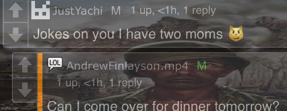 I’ll give you that one Andrew, I’ve never once laughed at a joke you made till now | made w/ Imgflip meme maker