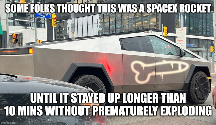 SOME FOLKS THOUGHT THIS WAS A SPACEX ROCKET; UNTIL IT STAYED UP LONGER THAN 10 MINS WITHOUT PREMATURELY EXPLODING | made w/ Imgflip meme maker