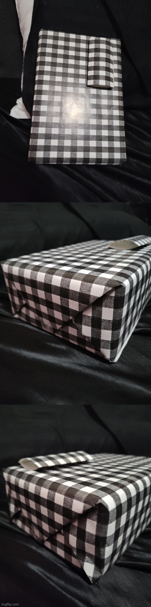 First time wrapping a gift. I think I did good | made w/ Imgflip meme maker