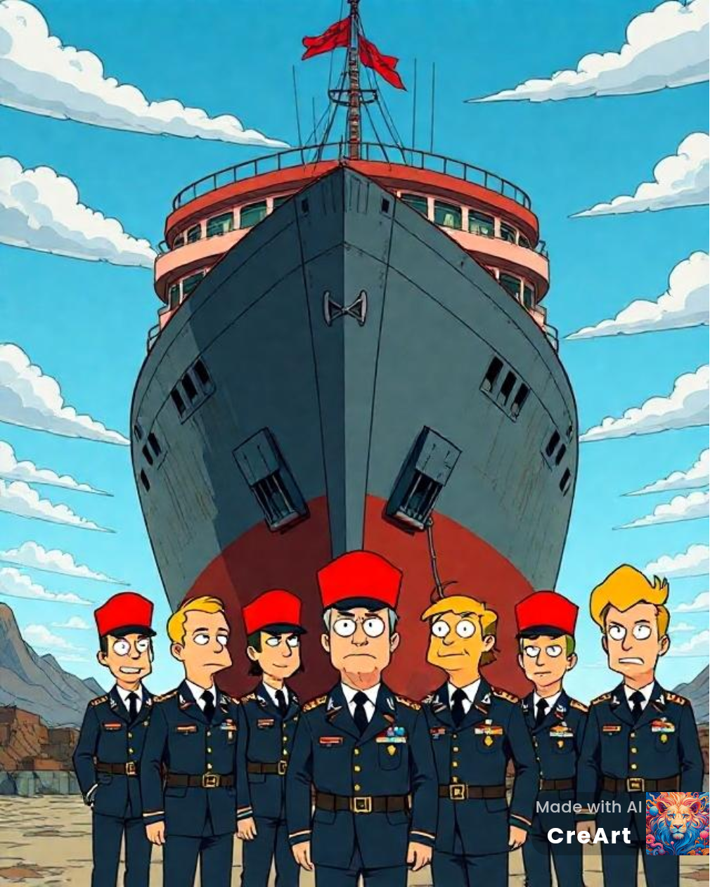 Trump ship Blank Meme Template