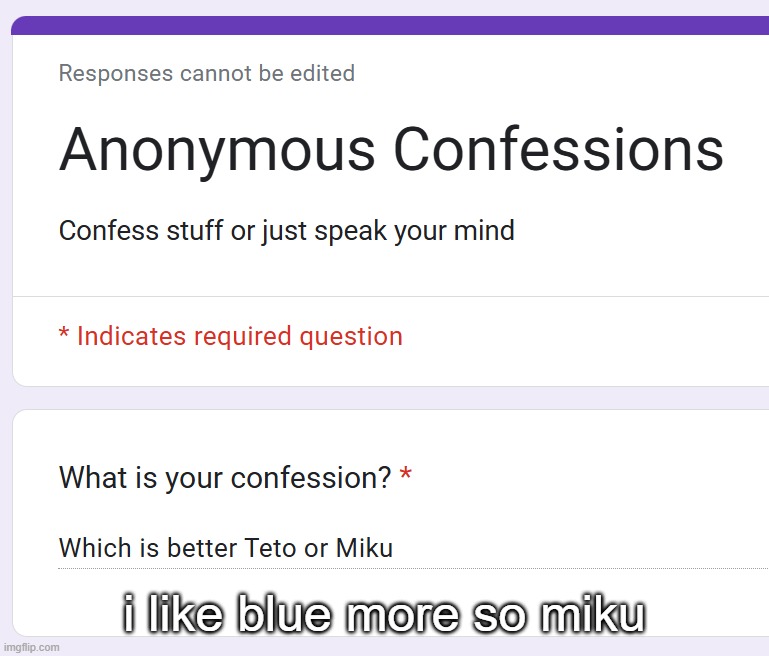 i like blue more so miku | made w/ Imgflip meme maker