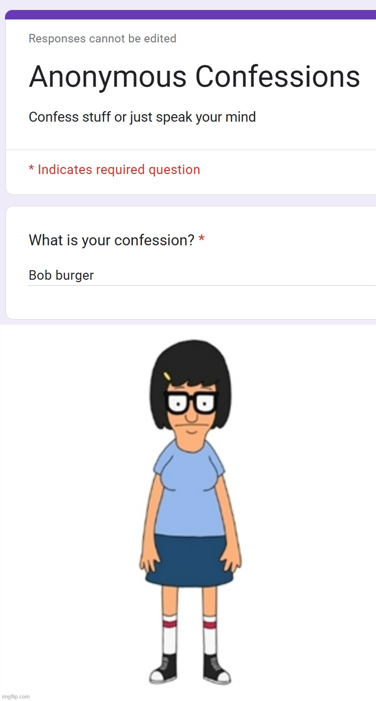 https://forms.gle/Vz6YyKGANjK47o8y6 | image tagged in tina belcher | made w/ Imgflip meme maker