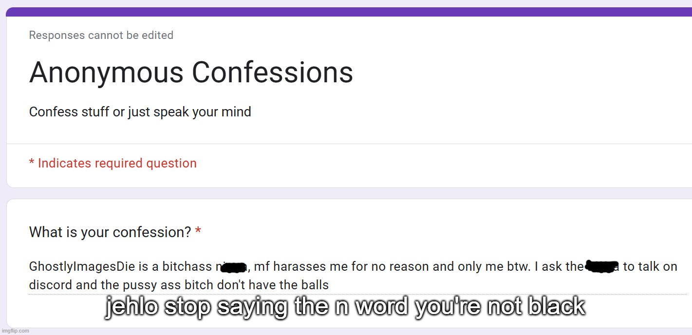 jehlo stop saying the n word you're not black | made w/ Imgflip meme maker