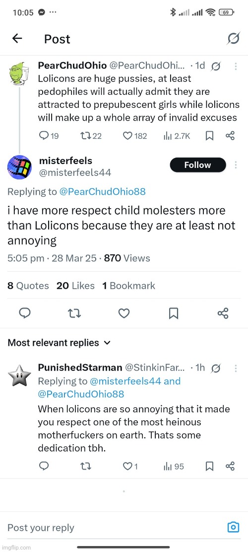 lolicons arent anywhere as bad as real pedophiles | made w/ Imgflip meme maker