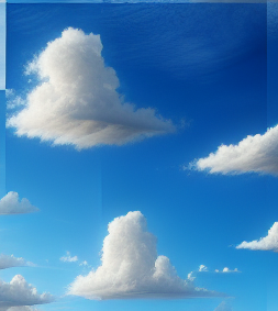 Partly cloudy sky Blank Meme Template