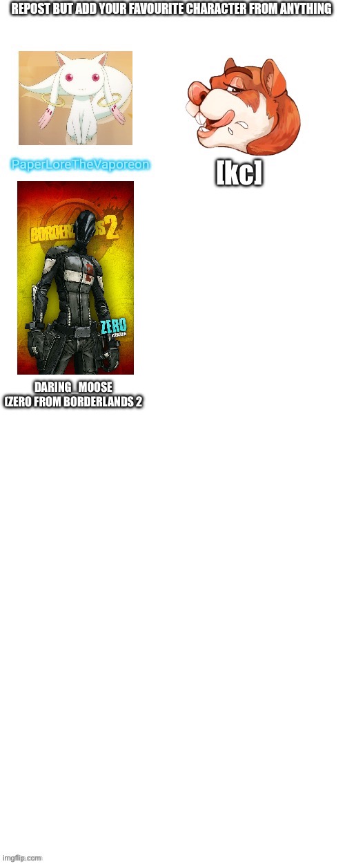 DARING_MOOSE (ZERO FROM BORDERLANDS 2 | made w/ Imgflip meme maker