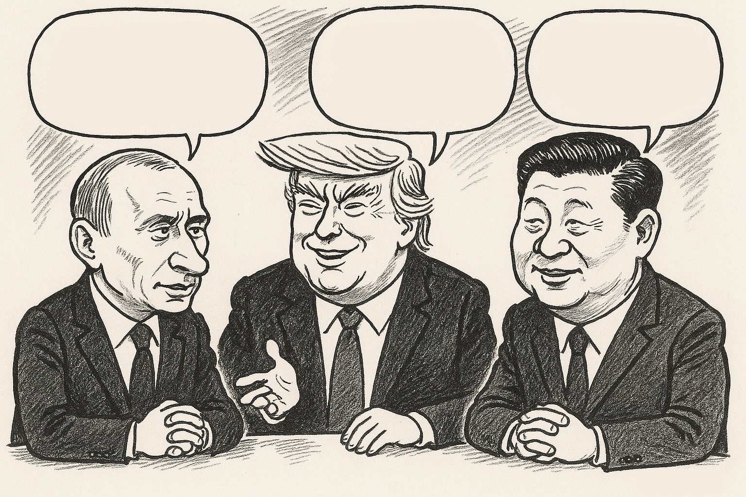Vladimir Donald and Jinping Blank Meme Template