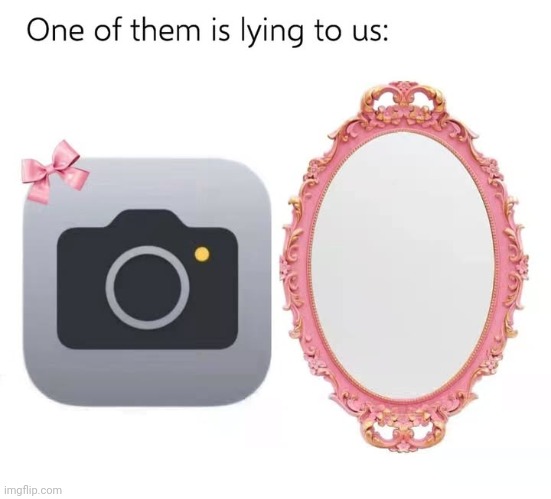 This is why I like mirrors more than camera | made w/ Imgflip meme maker