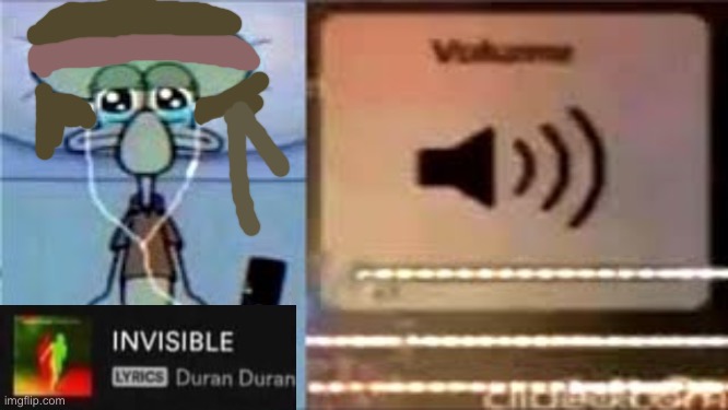 Squidward Crying Listening to Music | image tagged in squidward crying listening to music | made w/ Imgflip meme maker