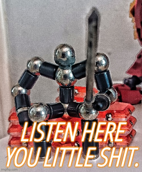 LISTEN HERE YOU LITTLE SHIT. | made w/ Imgflip meme maker